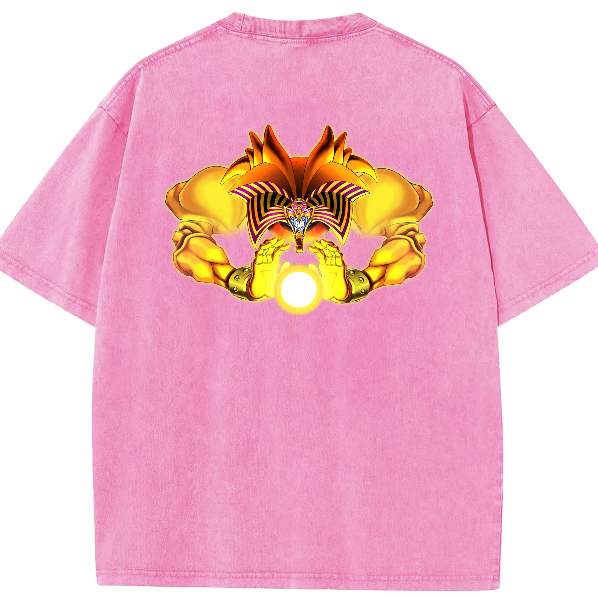 （画像用） 遊☆戯☆王 Yu-Gi-Oh! 綿100% ヴィンテージ風 半袖Tシャツ（背面プリント）